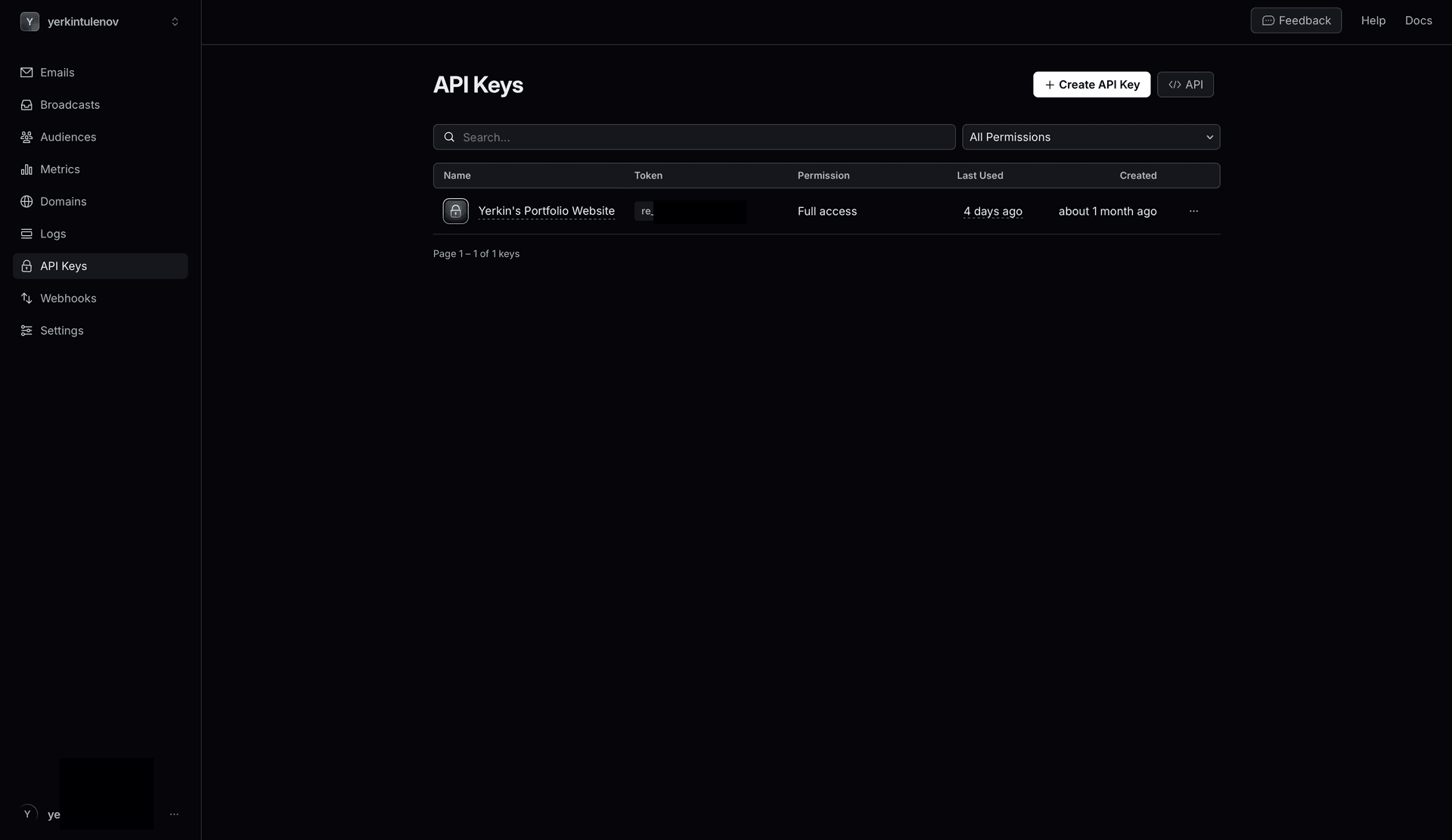 #3: Resend Dashboard