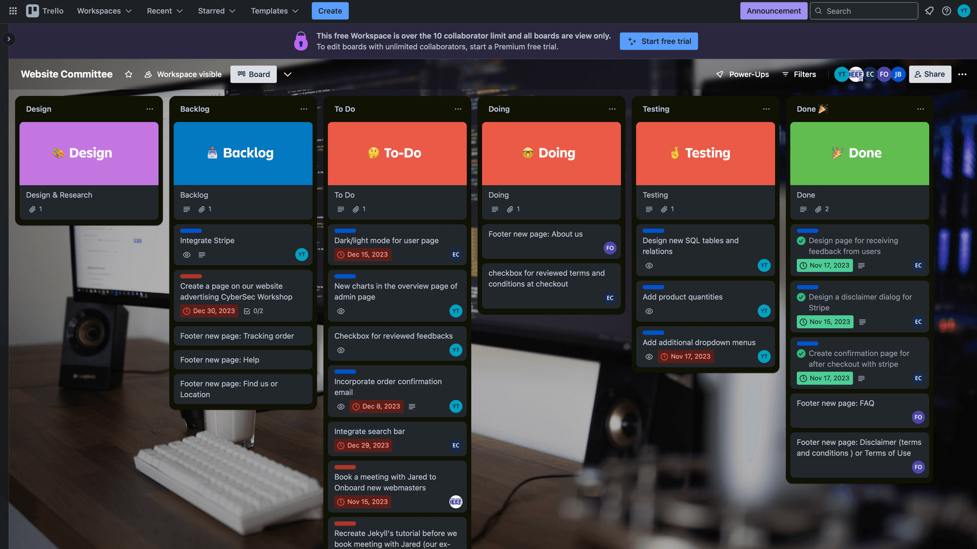 #3: Trello Dashboard