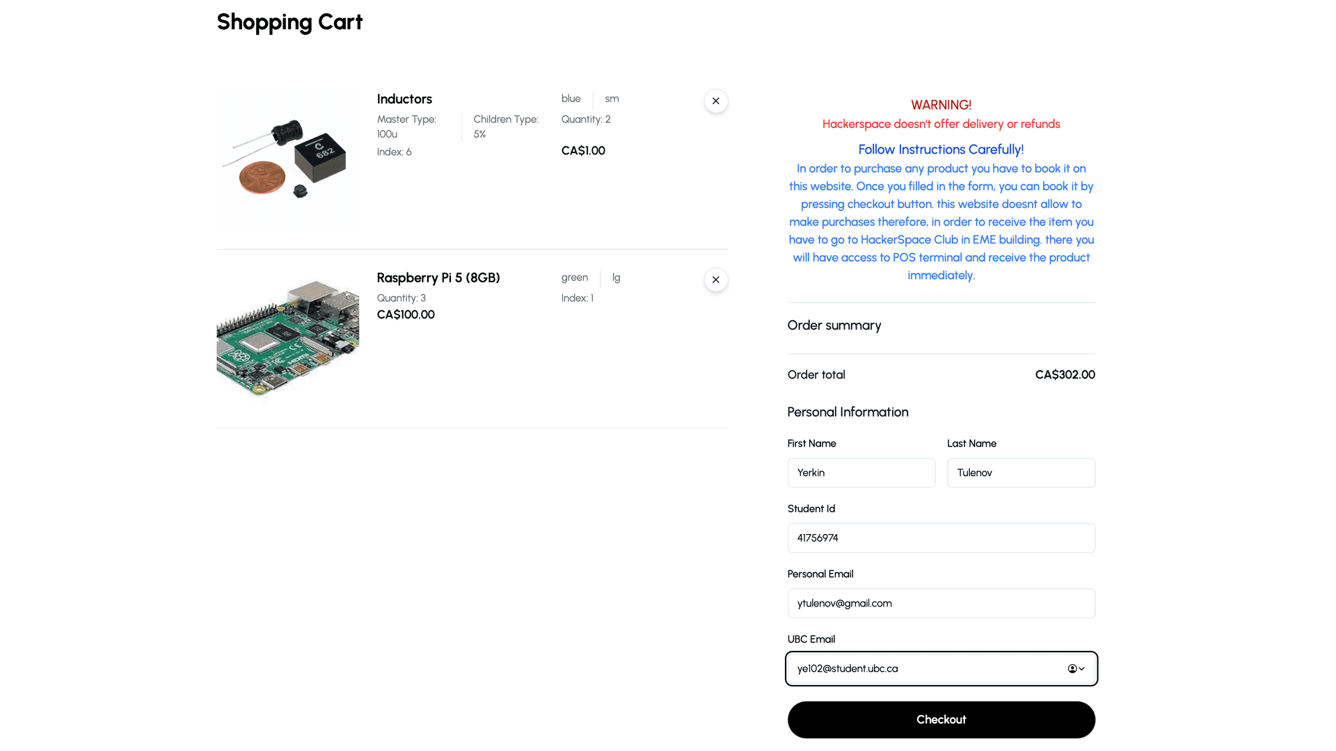 #2: Shopping Cart